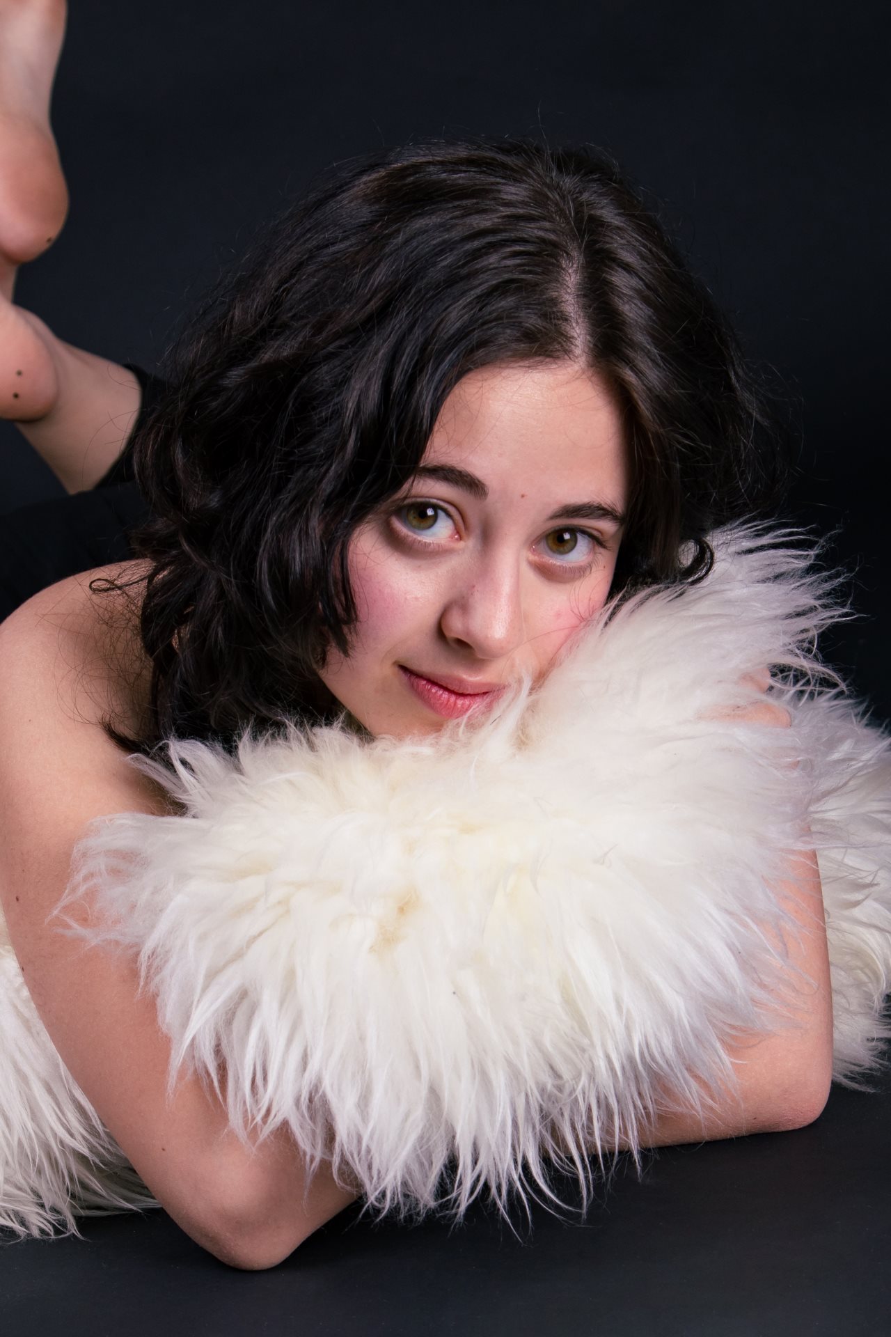 servizio fotografico ritratto in studio ragazza primo piano senza posa Firenze Sesto Fiorentino