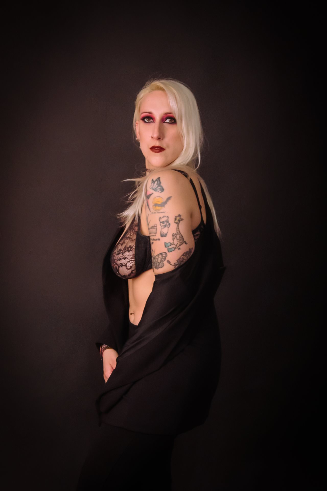 servizio in studio glamour moda dark tatuaggi make up Firenze Sesto Fiorentino